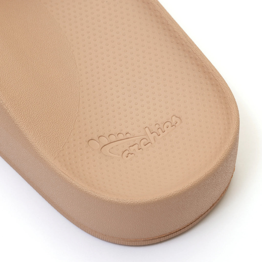 Arch Support Slides - Classic - Tan - Summer Soft Strap Sandals