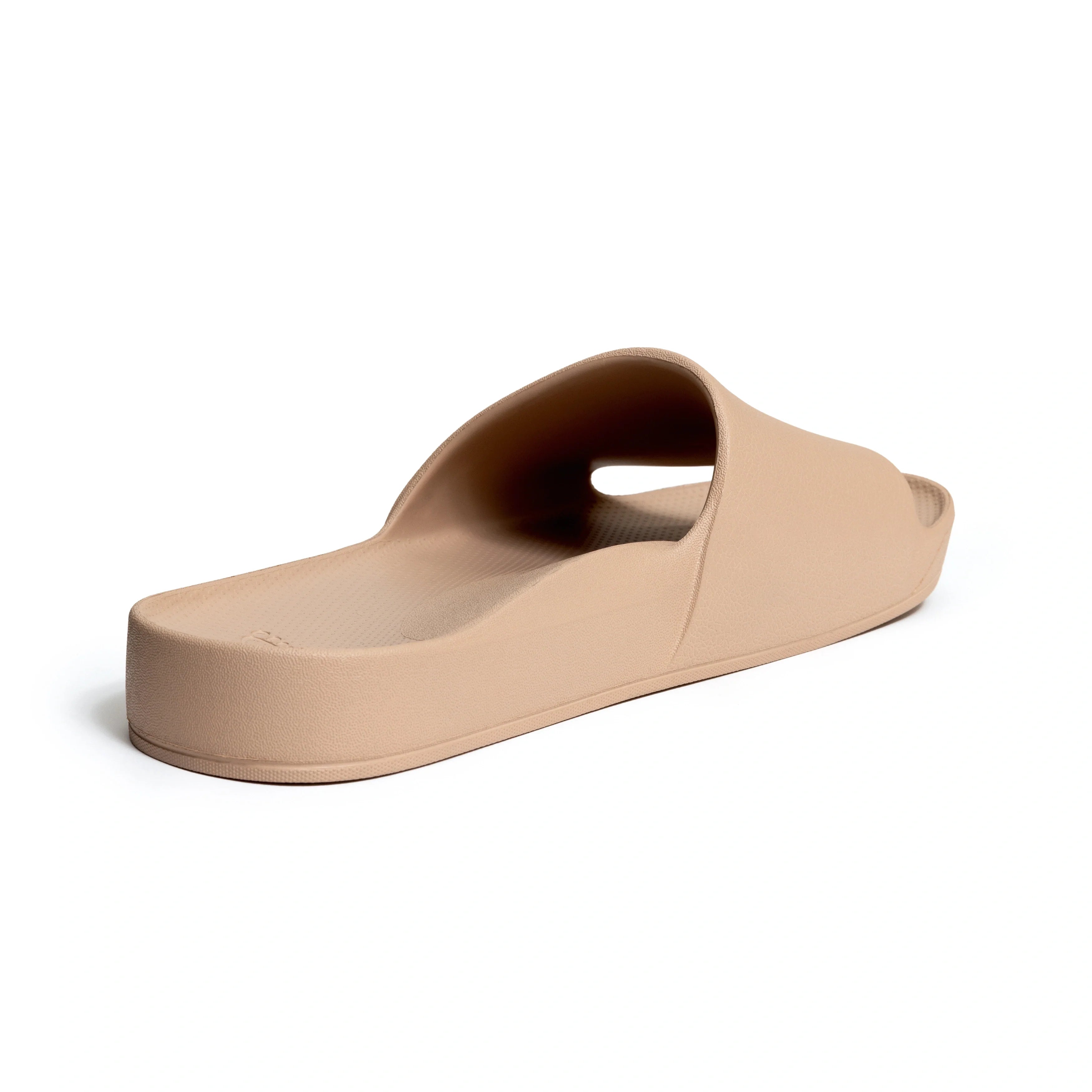 Arch Support Slides - Classic - Tan - Summer Soft Strap Sandals
