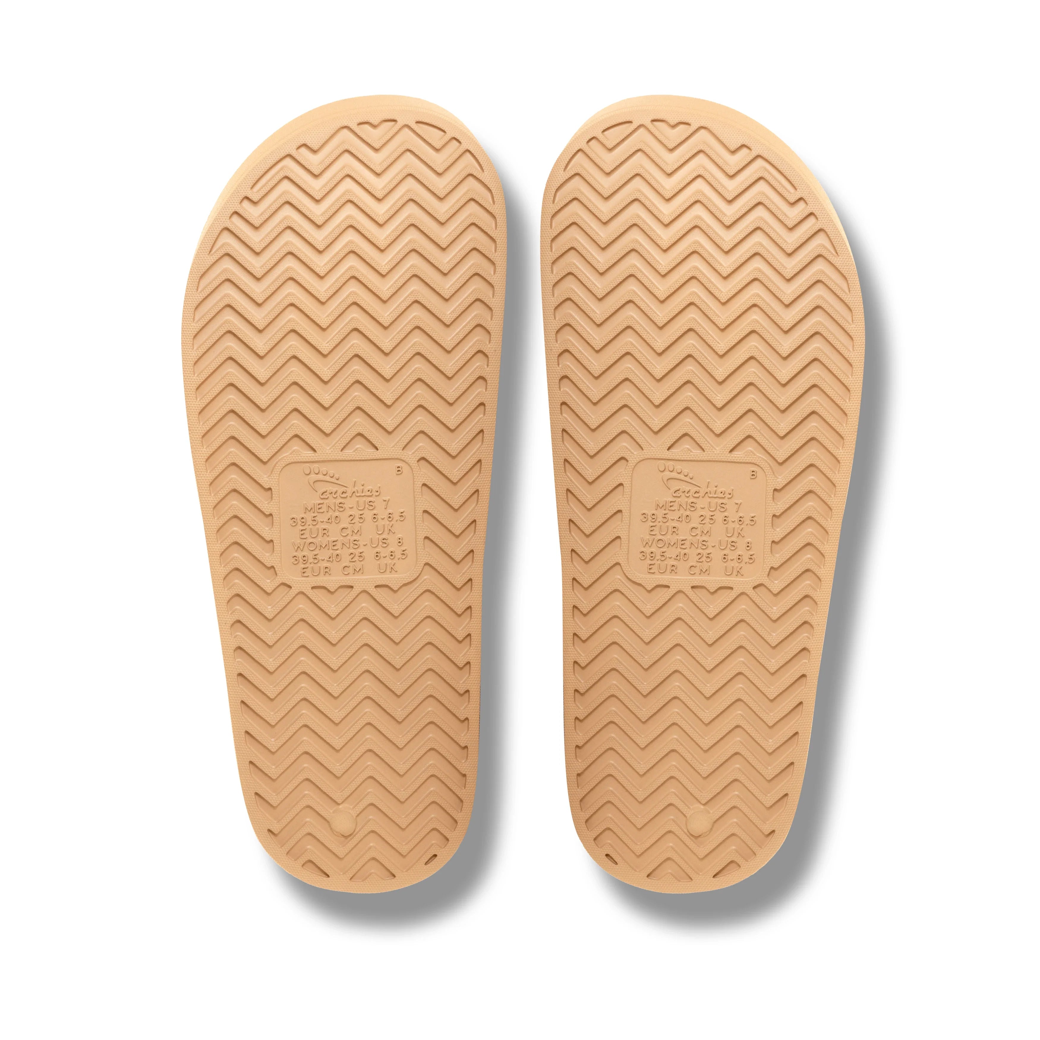 Arch Support Slides - Classic - Tan - Summer Soft Strap Sandals