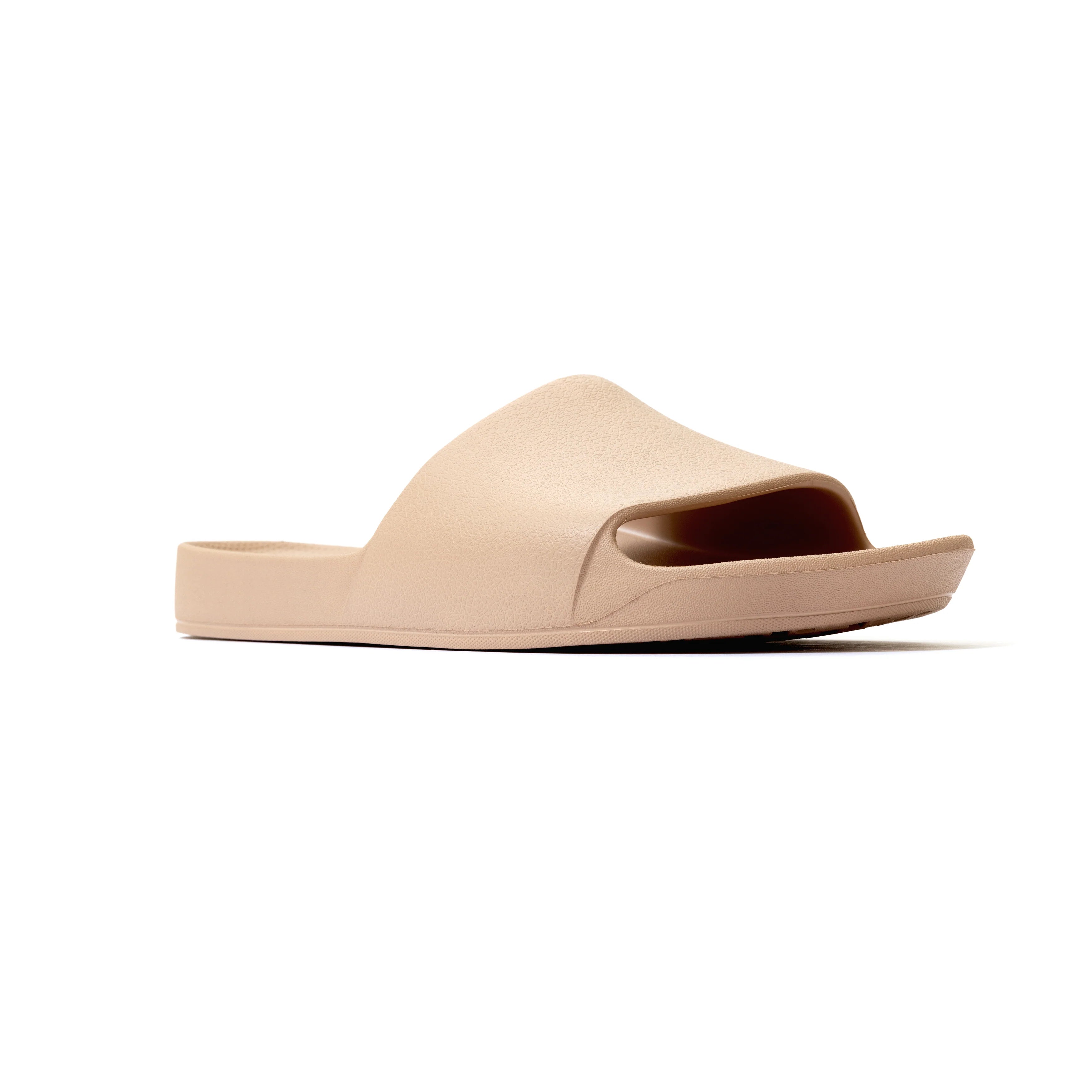 Arch Support Slides - Classic - Tan - Summer Soft Strap Sandals