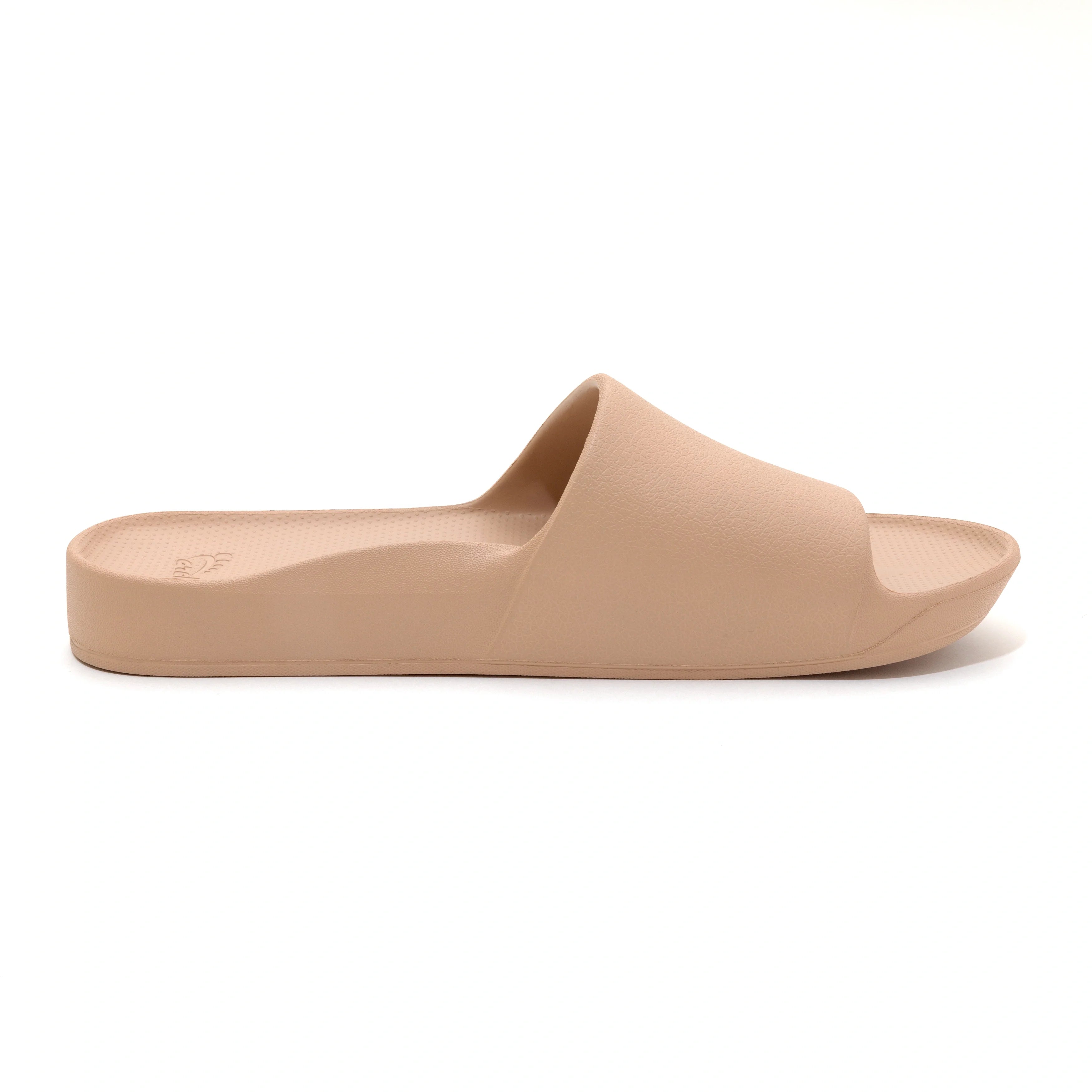 Arch Support Slides - Classic - Tan - Summer Soft Strap Sandals
