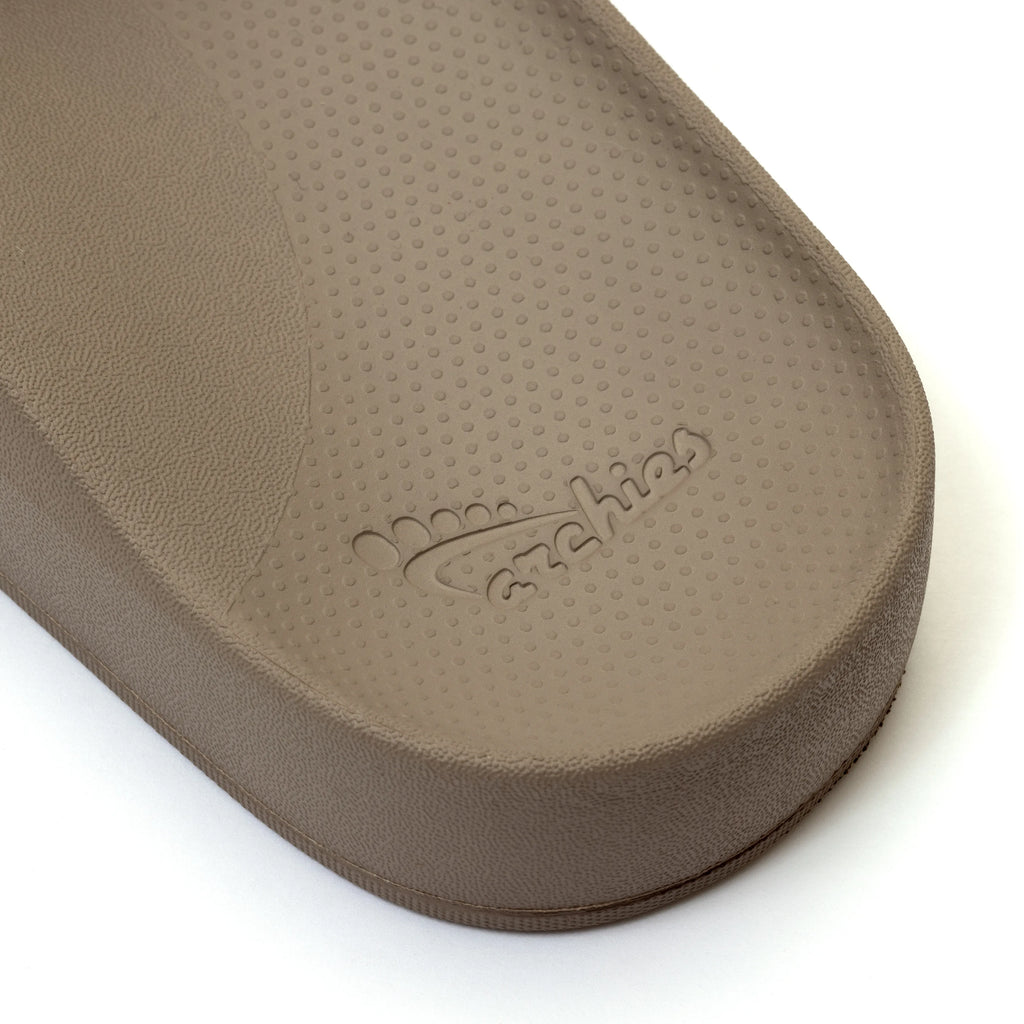 Arch Support Slides - Classic - Taupe - Daily Pool Slides