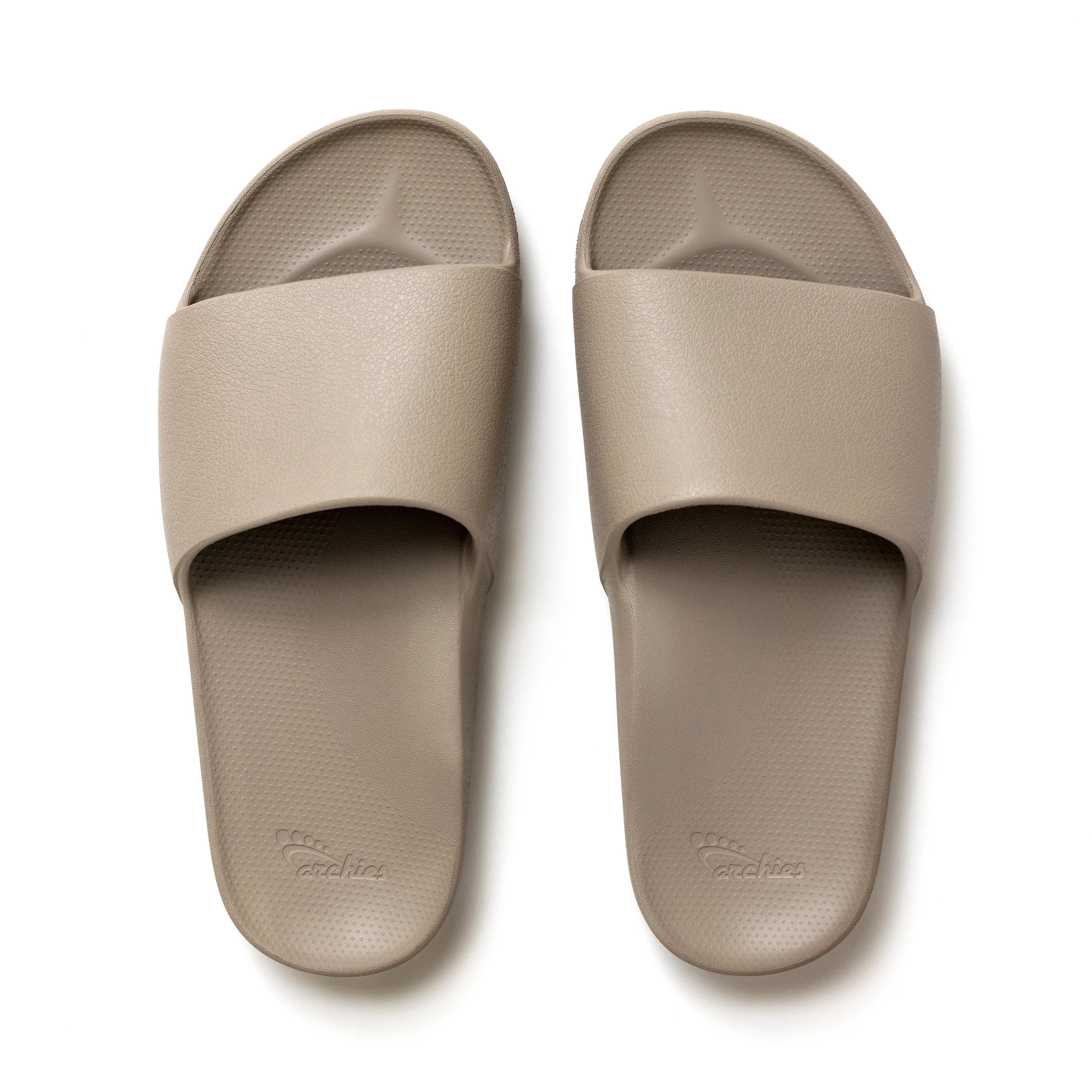 Arch Support Slides - Classic - Taupe - Daily Pool Slides