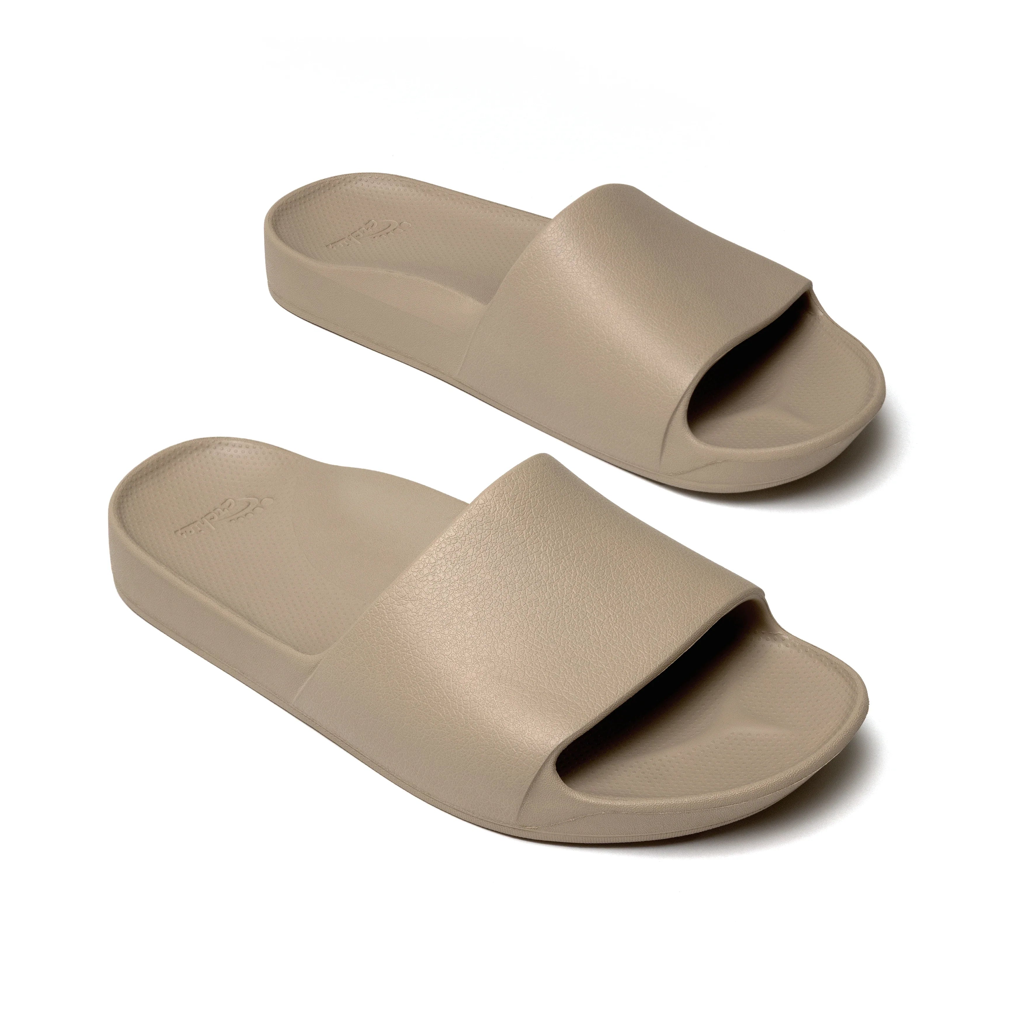 Arch Support Slides - Classic - Taupe - Daily Pool Slides