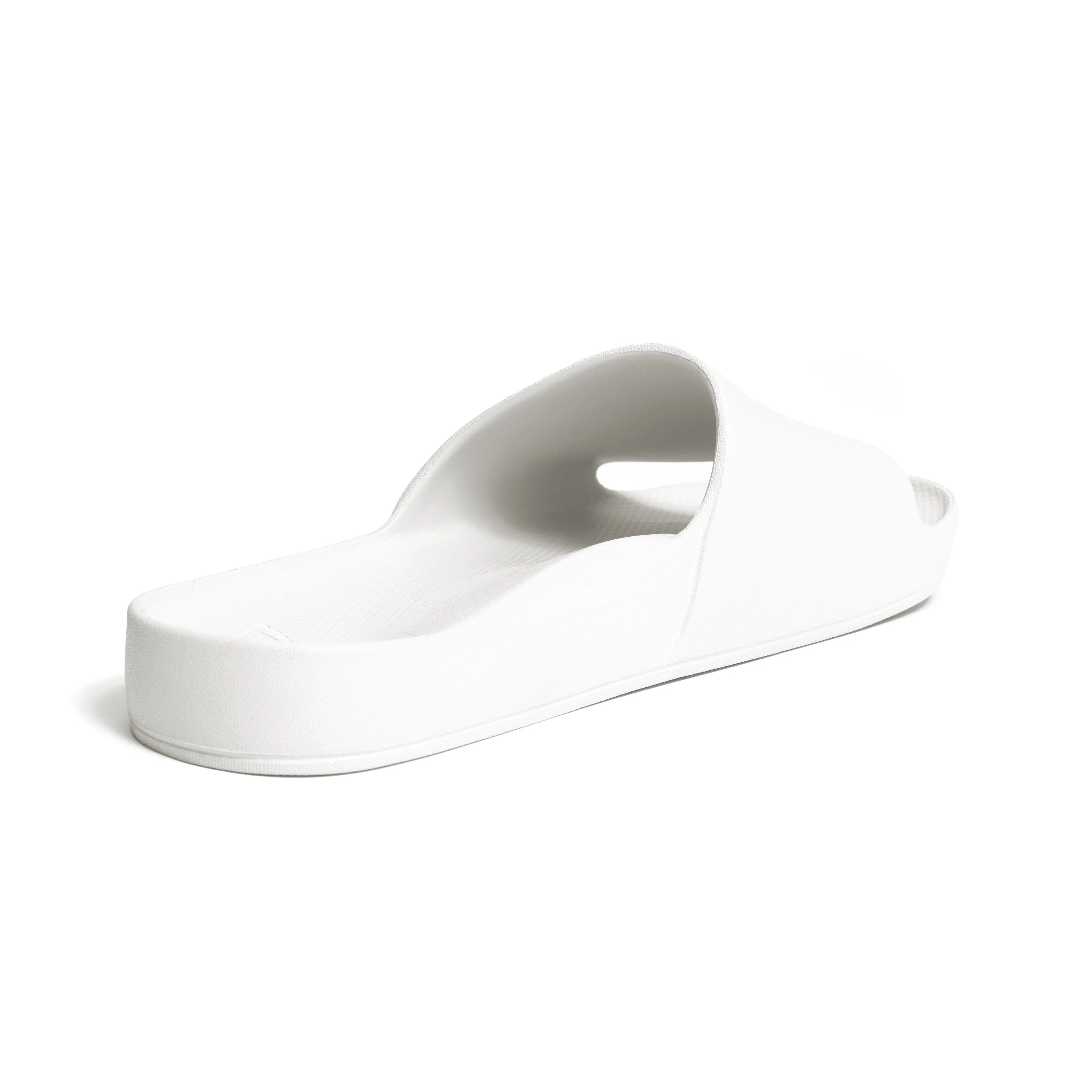 Arch Support Slides - Classic - White - Lightweight Summer Slides