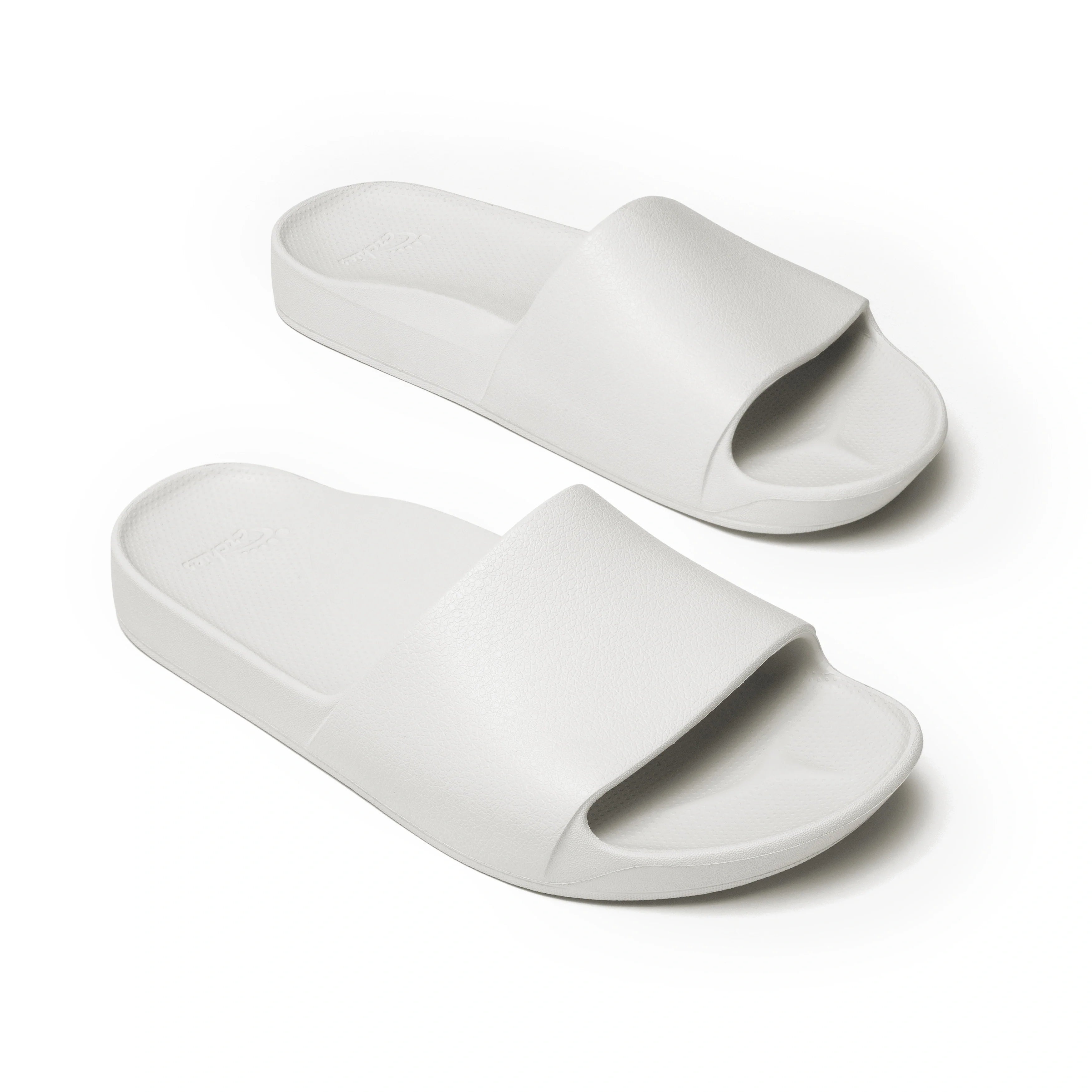 Arch Support Slides - Classic - White - Lightweight Summer Slides