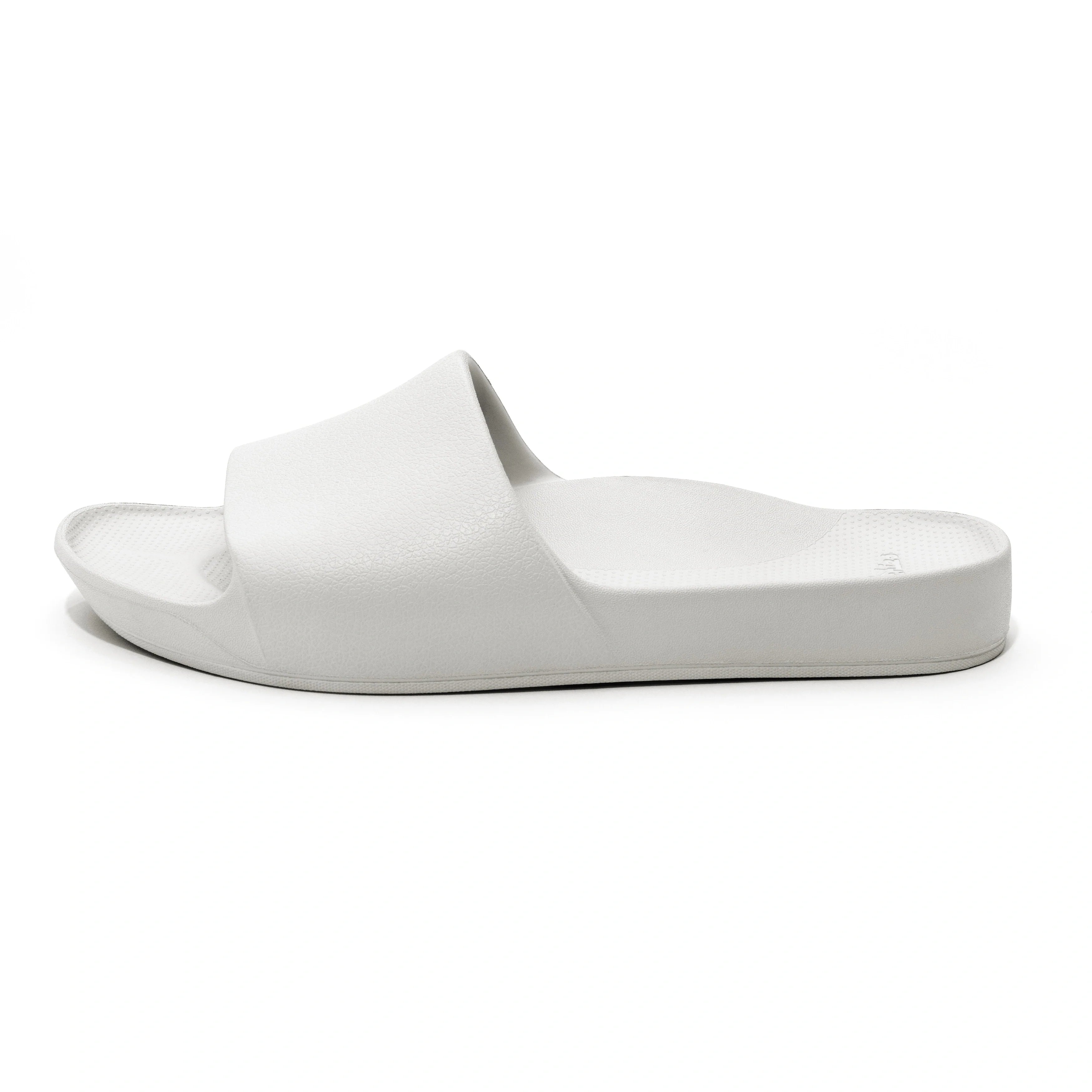 Arch Support Slides - Classic - White - Lightweight Summer Slides