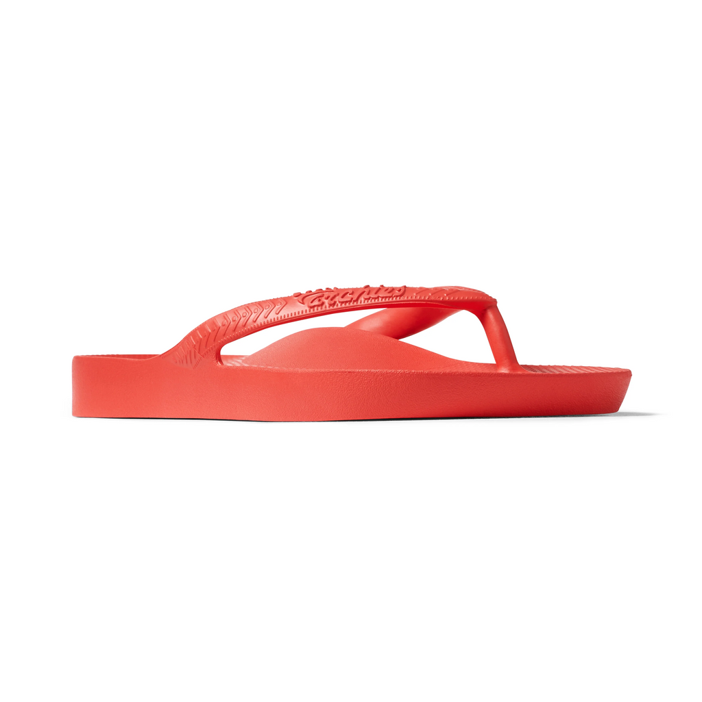 Arch Support Flip Flops - Classic - Coral - Modern Easy Fit Slides